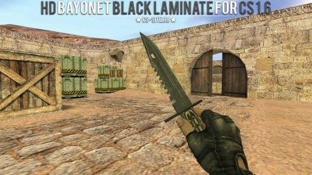 Модель ножа HD «M9 Bayonet | Black Laminate» для CS 1.6